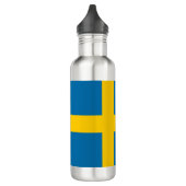 Zweedse vlag (Zweden) 532 ml waterfles Waterfles (Links)