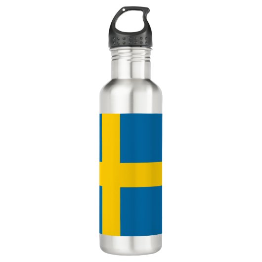 Zweedse vlag (Zweden) 532 ml waterfles Waterfles (Voorkant)