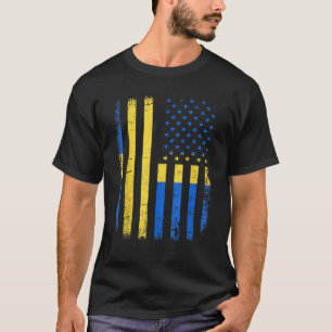 Zweedse vlag Zweden Amerika Pride Heritag T-shirt