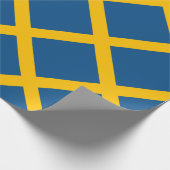 Zweedse vlag Zweden Cadeaupapier (Hoek)