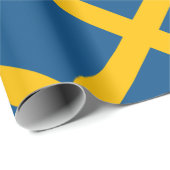 Zweedse vlag Zweden Cadeaupapier (Rol Hoek)