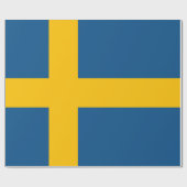 Zweedse vlag Zweden Cadeaupapier (Vlak)