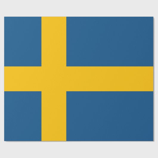 Zweedse vlag Zweden Cadeaupapier (Vlak)