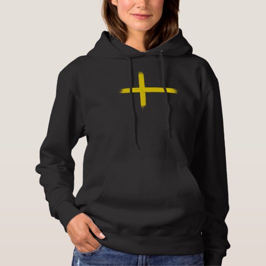 Zweedse vlag Zweden Dag 6 juni Svenska Sverige Swe Hoodie (Voorkant)