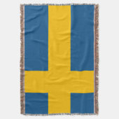 Zweedse vlag Zweden Deken (Voorkant Verticaal)