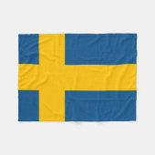 Zweedse vlag Zweden Fleece Deken (Voorkant (Horizontaal))