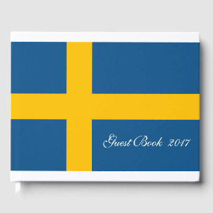 Zweedse vlag Zweden Gastenboek