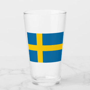 Zweedse vlag (Zweden) Glas
