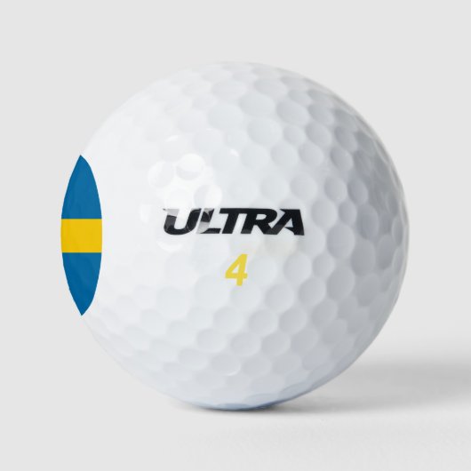 Zweedse vlag (Zweden) Golfballen (Logo)
