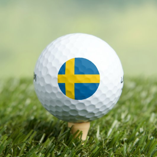 Zweedse vlag (Zweden) Golfballen (Insitu Shirt)