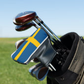Zweedse vlag Zweden Golfheadcover (Insitu)