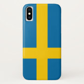 Zweedse vlag (Zweden) Hoesje-Mate iPhone Case (Achterkant)