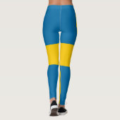 Zweedse vlag (Zweden) Leggings (Achterkant)