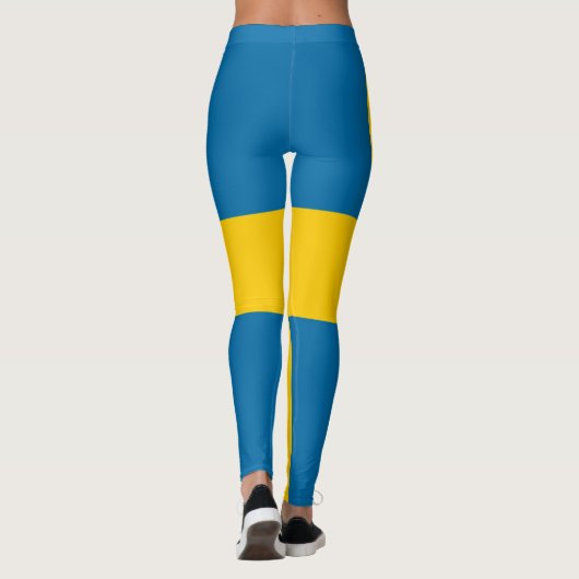 Zweedse vlag (Zweden) Leggings (Achterkant)