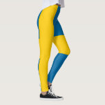 Zweedse vlag (Zweden) Leggings<br><div class="desc">Dit ontwerp is voorzien van de nationale vlag van Zweden (officieel bekend als het Koninkrijk Zweden), een Noords land in Noord-Europa. Zweden grenst Noorwegen aan het westen en noorden, Finland aan het oosten, en het land is in het zuidwesten verbonden met Denemarken door een tunnel over de Straat van de...</div>