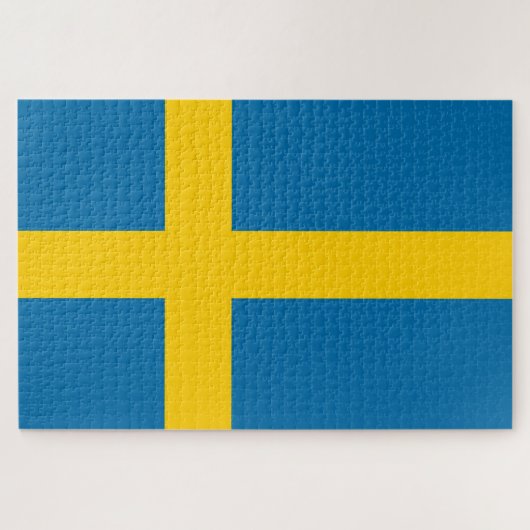 Zweedse vlag (Zweden) Legpuzzel (Horizontaal)