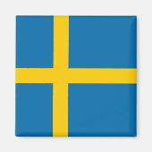 Zweedse vlag (Zweden) Magneet (Voorkant)