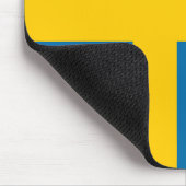 Zweedse vlag (Zweden) Muismat (Hoek)