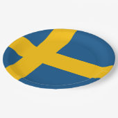 Zweedse vlag Zweden Papieren Bordje (Gekanteld)