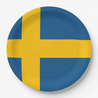 Zweedse vlag Zweden Papieren Bordje