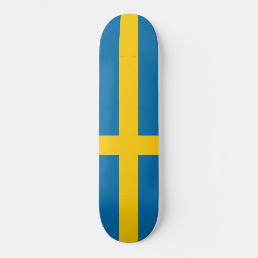 Zweedse vlag (Zweden) Persoonlijk Skateboard (Voorkant)