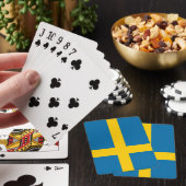 Zweedse vlag (Zweden) Pokerkaarten (Insitu)