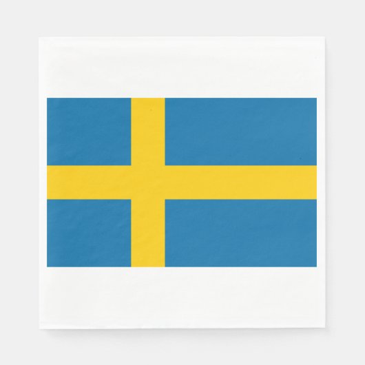 Zweedse vlag (Zweden) Servet (Voorkant)