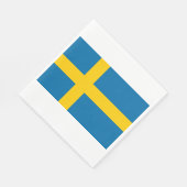Zweedse vlag (Zweden) Servet (Hoek)