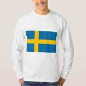 Zweedse vlag (Zweden) T-shirt (Voorkant)