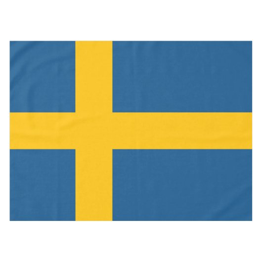 Zweedse vlag Zweden Tafelkleed (Voorkant (Horizontaal))