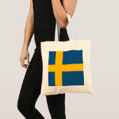 Zweedse vlag Zweden Tote Bag (Voorkant (product))