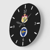 Zweedse vlaggen grote klok (Hoek)