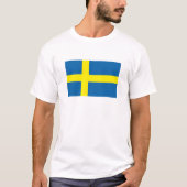 Zweedse vlaggenproducten t-shirt (Voorkant)
