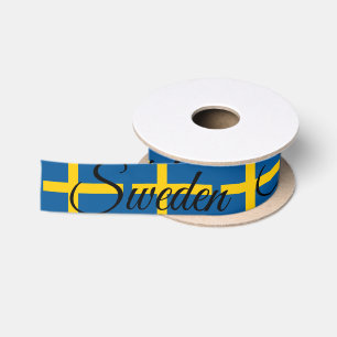 Zweedse vlaglint, patriottisch Zweden Satijnen Lint