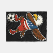Zweedse voetbal jersey Zweedse vlag Fleece Deken (Voorkant (Horizontaal))