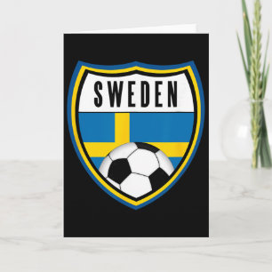 Zweedse voetbal jersey Zweedse vlag Kaart