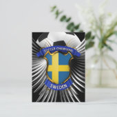Zweedse voetbalkampioenen briefkaart (Staand voorkant)