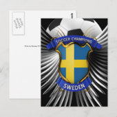 Zweedse voetbalkampioenen briefkaart (Voorkant / Achterkant)