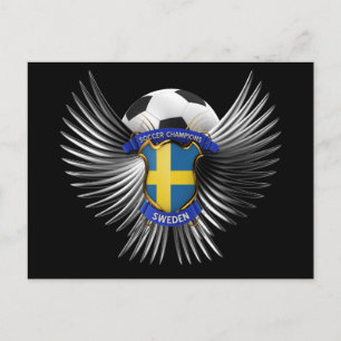 Zweedse voetbalkampioenen briefkaart