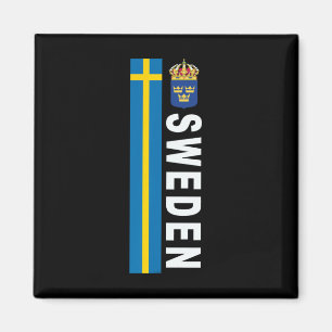 Zweedse Voetbalstijl Zweedse Vlag Ontwerp Magneet