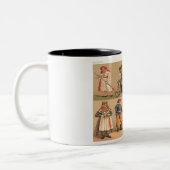 Zweedse volkskostuums. tweekleurige koffiemok (Links)