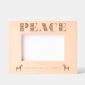 Zweedse volkskunst Peace Dala Horse Christmas Gegraveerde Lijstjes (Voorkant)