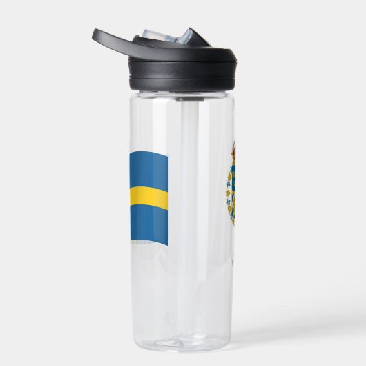 Zweedse wapenmunt, vlag, Zweden Waterfles (Rechts)