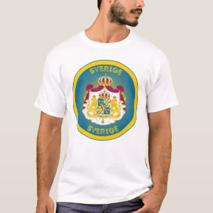 Zweedse Wapenschild Cirkelvorm T-shirt