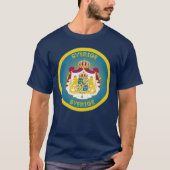Zweedse Wapenschild Cirkelvorm T-shirt (Voorkant)