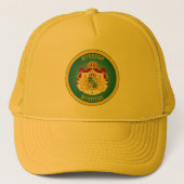 Zweedse Wapenschild Cirkelvorm Trucker Pet (Voorkant)