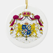 Zweedse wapenschild keramisch ornament (Voorkant)