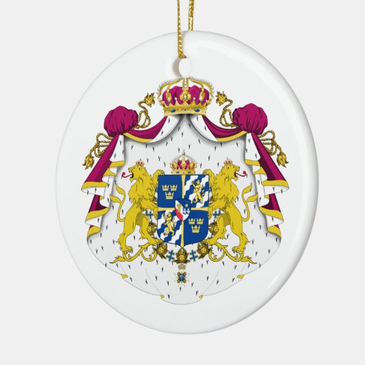 Zweedse wapenschild keramisch ornament (Links)