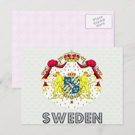 Zweedse wapenstilstand briefkaart (Voorkant / Achterkant)