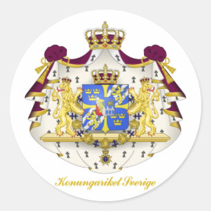Zweedse wapenstilstand ronde sticker